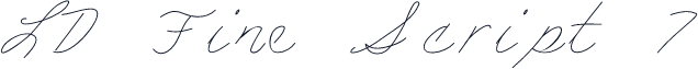 LD Fine Script 7