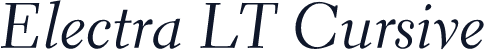 Electra LT Cursive