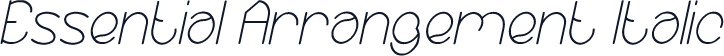 Essential Arrangement Italic