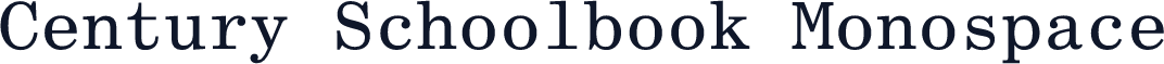 Century Schoolbook Monospace