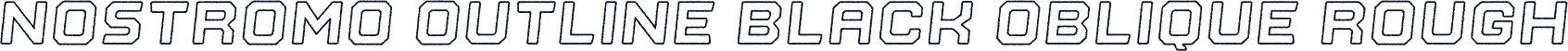 Nostromo Outline Black Oblique Rough