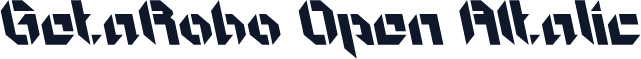 ☞GetaRobo Open AItalic