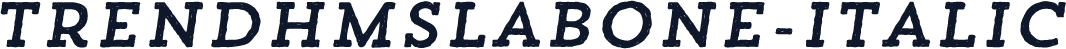 TrendHMSlabOne-Italic