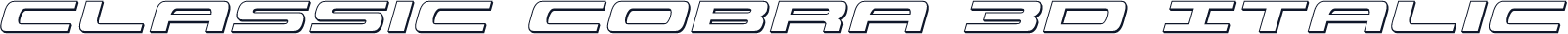 Classic Cobra 3D Italic