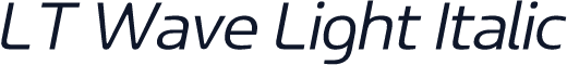 LT Wave Light Italic