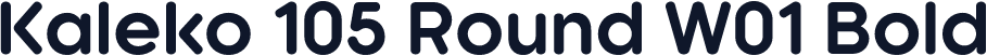Kaleko 105 Round W01 Bold