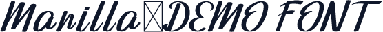 Manilla-DEMO FONT