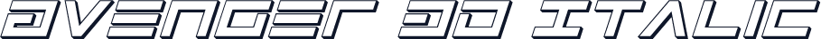 Avenger 3D Italic