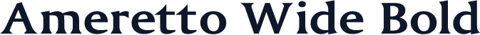 Ameretto Wide Bold