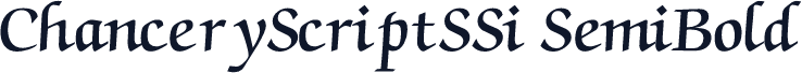 ChanceryScriptSSi SemiBold