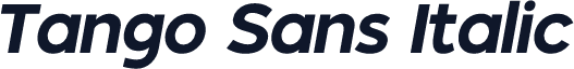 Tango Sans Italic