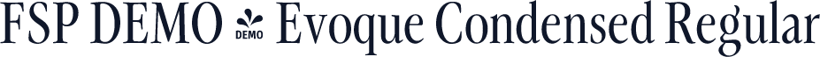 FSP DEMO - Evoque Condensed Regular