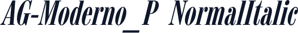 AG-Moderno_P NormalItalic