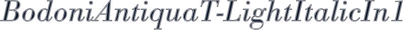 BodoniAntiquaT-LightItalicIn1