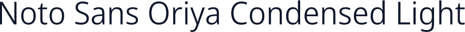 Noto Sans Oriya Condensed Light