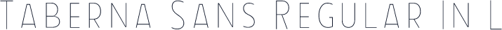 Taberna Sans Regular In L