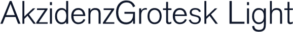 AkzidenzGrotesk Light