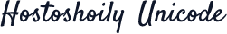 Hostoshoily Unicode