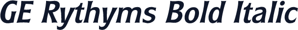 GE Rythyms Bold Italic