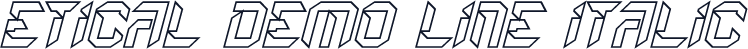 Etical Demo Line Italic
