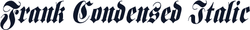Frank Condensed Italic