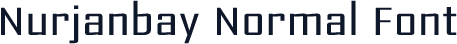 Nurjanbay Normal Font