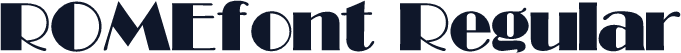 ROMEfont Regular