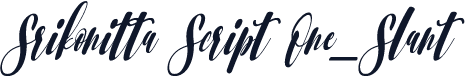 Srikonitta Script One_Slant