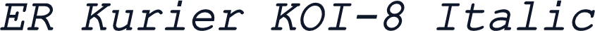 ER Kurier KOI-8 Italic