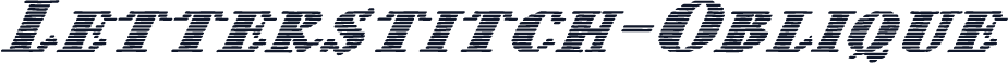 Letterstitch-Oblique