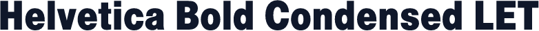Helvetica Bold Condensed LET