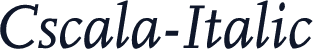 Cscala-Italic