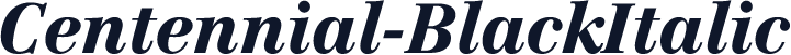 Centennial-BlackItalic