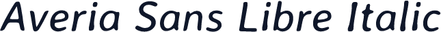 Averia Sans Libre Italic