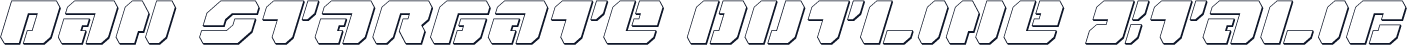 Dan Stargate Outline Italic