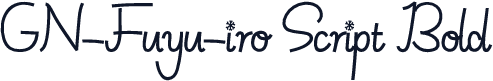 GN-Fuyu-iro Script Bold