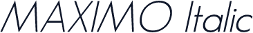 MAXIMO Italic