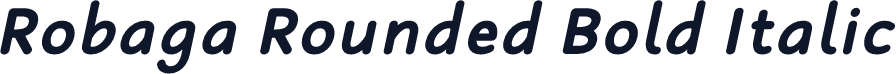 Robaga Rounded Bold Italic