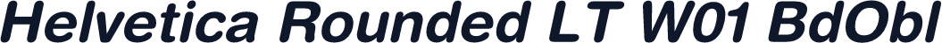 Helvetica Rounded LT W01 BdObl