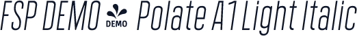 FSP DEMO - Polate A1 Light Italic