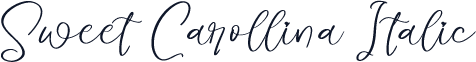 Sweet Carollina Italic