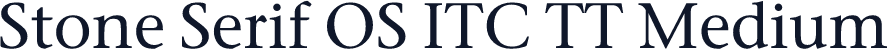 Stone Serif OS ITC TT Medium
