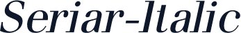 Seriar-Italic