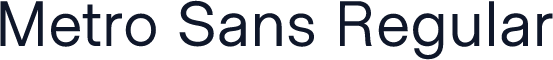 Metro Sans Regular