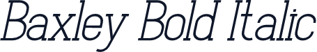 Baxley Bold Italic