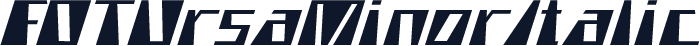 FOTUrsaMinorItalic
