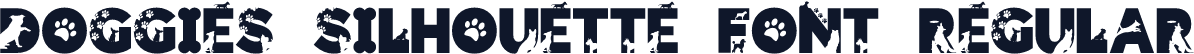 Doggies Silhouette Font Regular