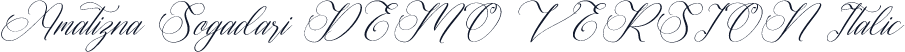 Amatizna Sogadari DEMO VERSION Italic
