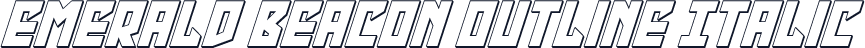 Emerald Beacon Outline Italic