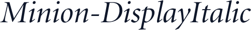 Minion-DisplayItalic